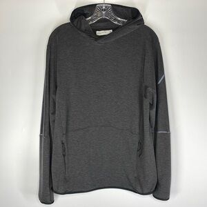 Hill City Charcoal Grey Hooded Pullover Sweatshirt Medium